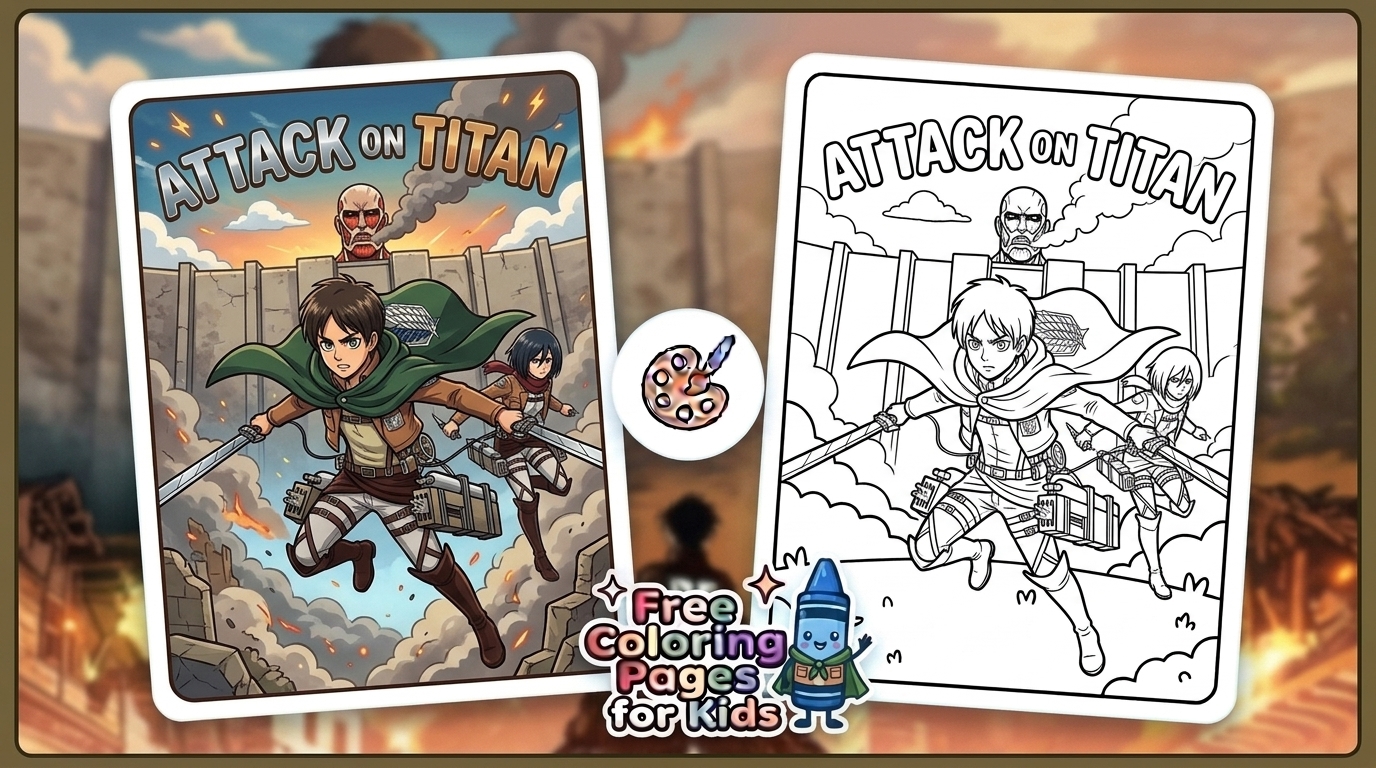 attack on titan coloring pages