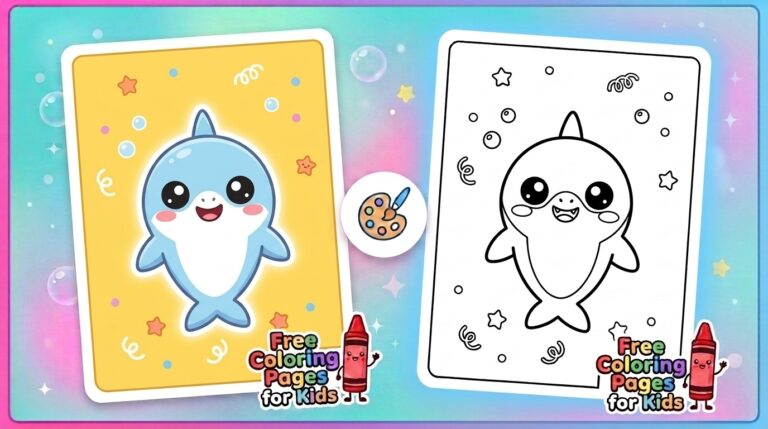 baby shark coloring pages