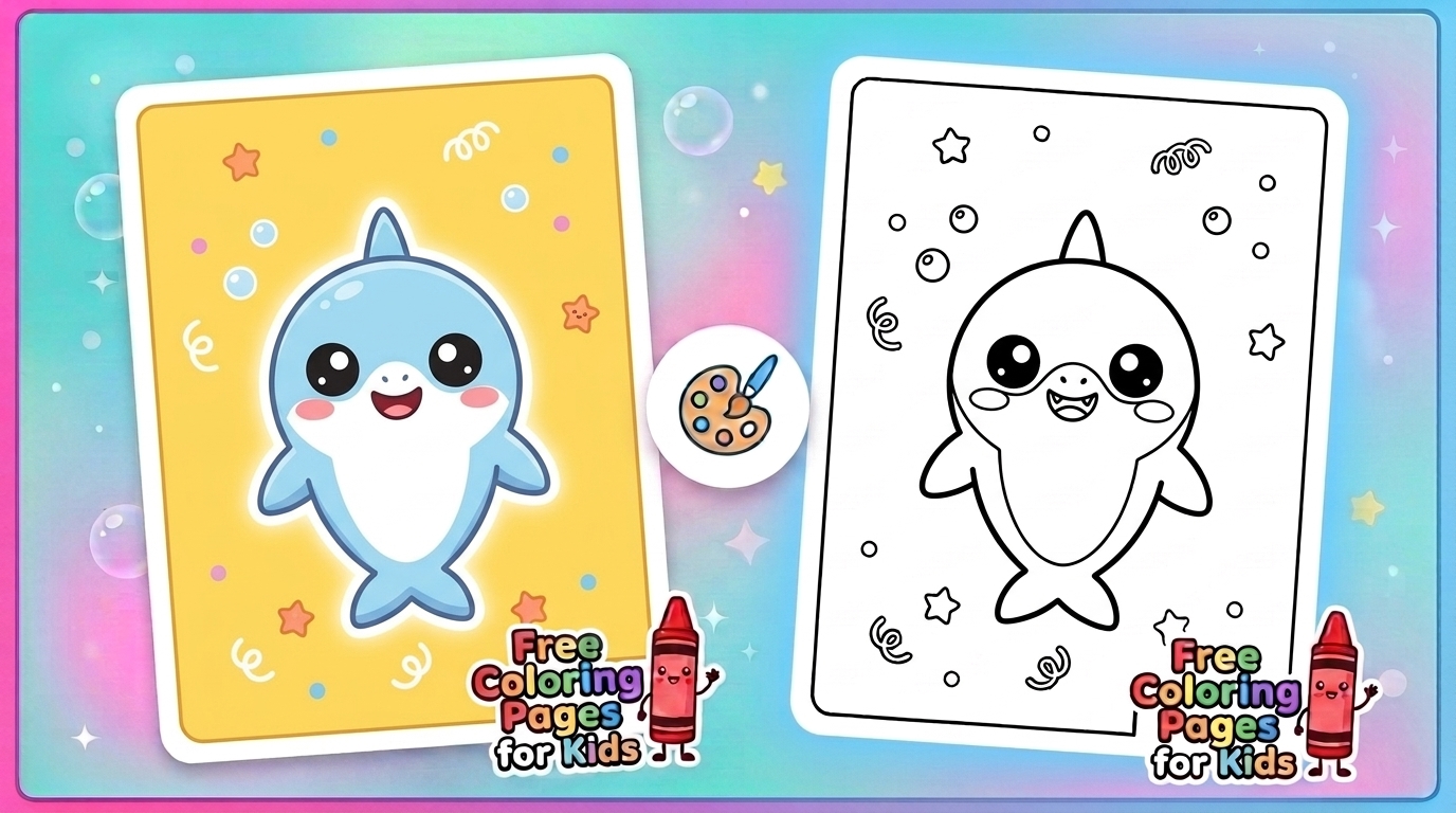 baby shark coloring pages