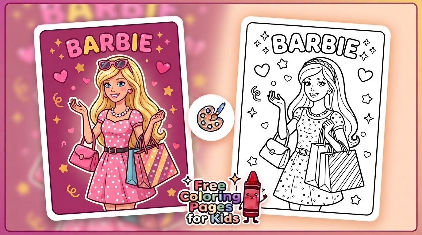 barbie coloring pages
