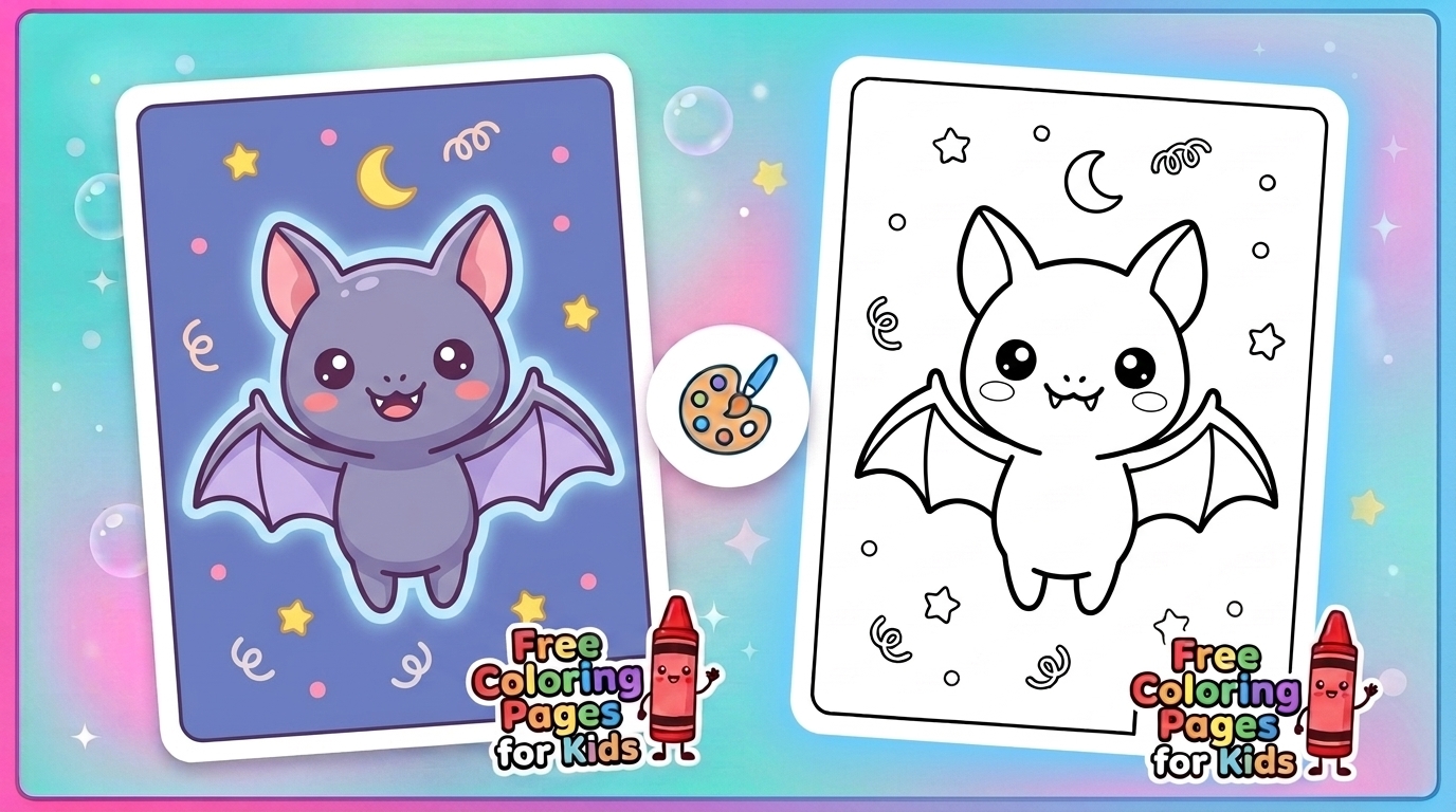 bat coloring pages