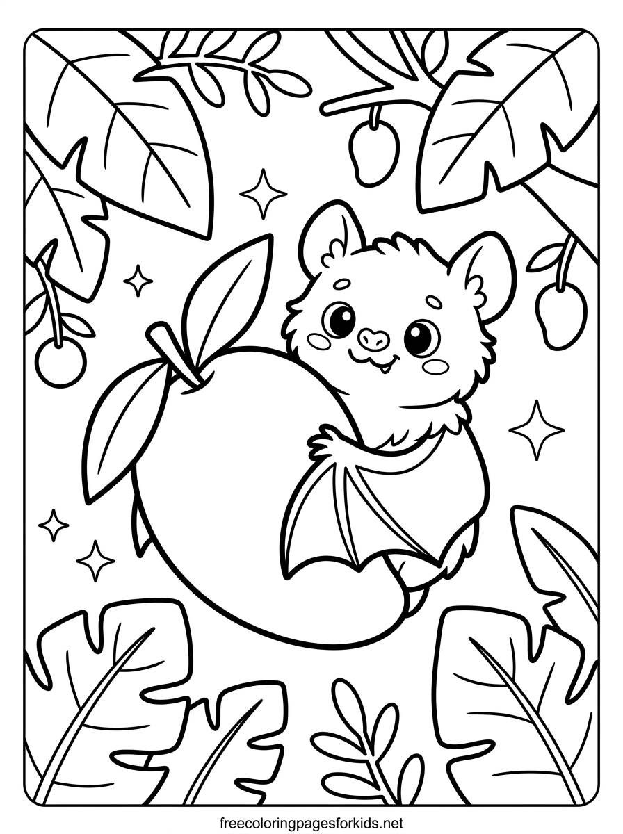 Bat Coloring Pages