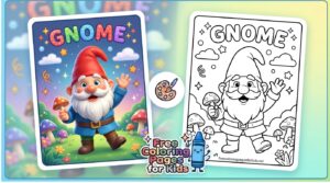 gnome coloring pages
